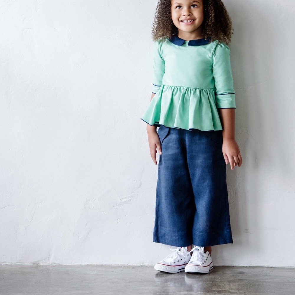 Navy culotte Dylan pants by Dapper Crown